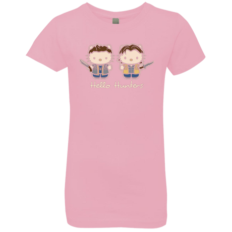 T-Shirts Light Pink / YXS hellohunters Girls Premium T-Shirt