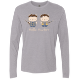 T-Shirts Heather Grey / Small hellohunters Men's Premium Long Sleeve