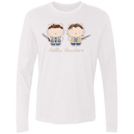 T-Shirts White / Small hellohunters Men's Premium Long Sleeve