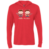 T-Shirts Vintage Red / X-Small hellohunters Triblend Long Sleeve Hoodie Tee