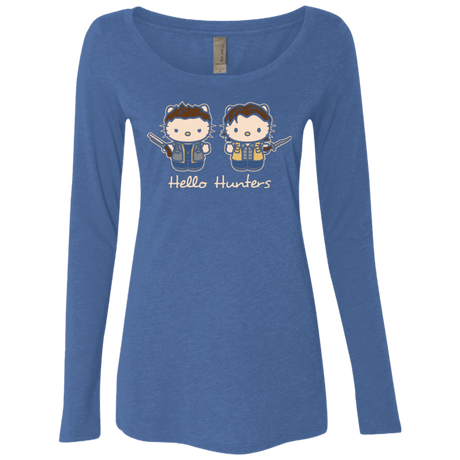 T-Shirts Vintage Royal / Small hellohunters Women's Triblend Long Sleeve Shirt