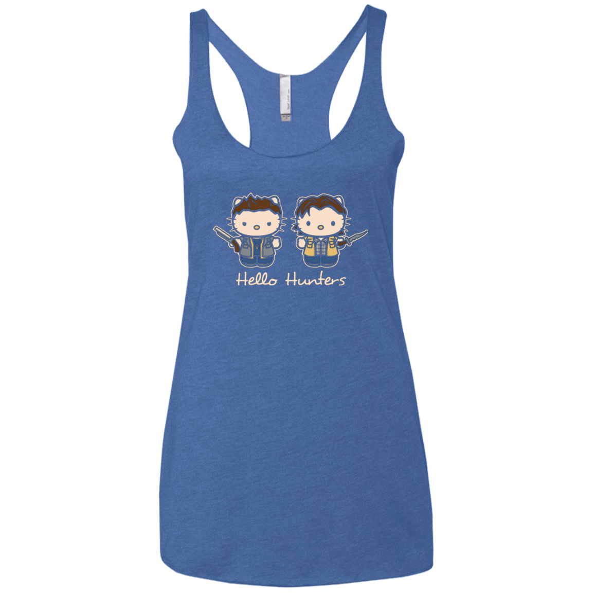 T-Shirts Vintage Royal / X-Small hellohunters Women's Triblend Racerback Tank
