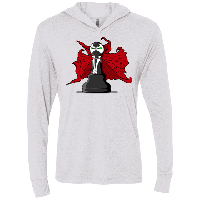 T-Shirts Heather White / X-Small Hells Pawn Triblend Long Sleeve Hoodie Tee