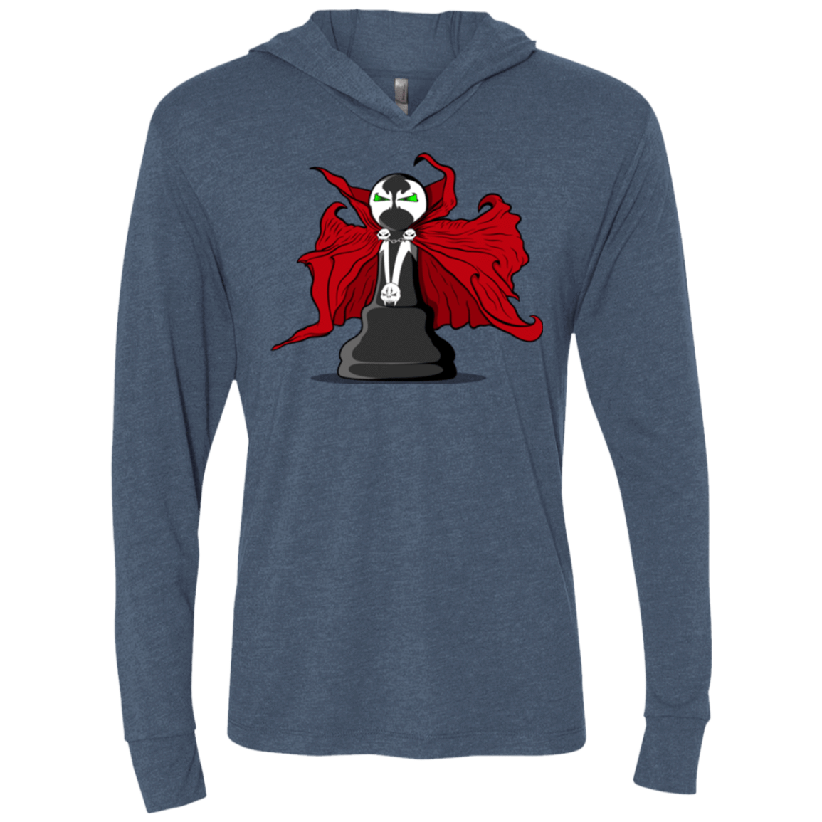 T-Shirts Indigo / X-Small Hells Pawn Triblend Long Sleeve Hoodie Tee