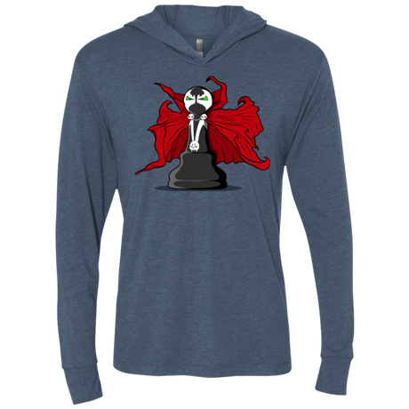 T-Shirts Indigo / X-Small Hells Pawn Triblend Long Sleeve Hoodie Tee