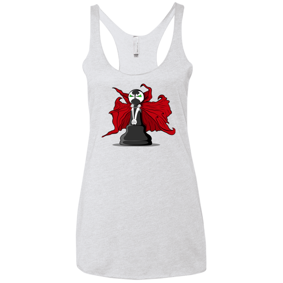 T-Shirts Heather White / X-Small Hells Pawn Women's Triblend Racerback Tank