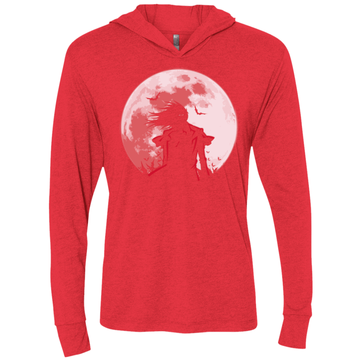 T-Shirts Vintage Red / X-Small Hellsing Ultimate Triblend Long Sleeve Hoodie Tee