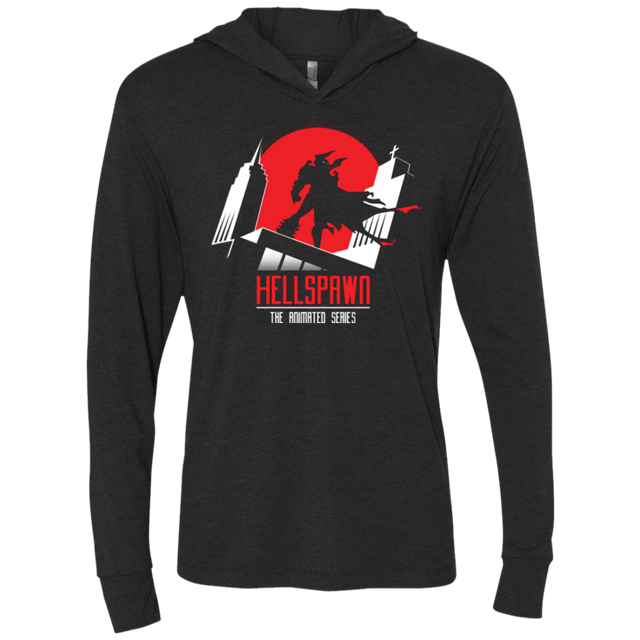 T-Shirts Vintage Black / X-Small Hellspawn Triblend Long Sleeve Hoodie Tee