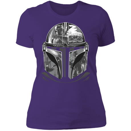 T-Shirts Purple Rush/ / X-Small Helmet Mandalorian Women's Premium T-Shirt