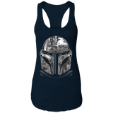 T-Shirts Midnight Navy / X-Small Helmet Mandalorian Women's Triblend Racerback Tank