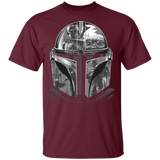 T-Shirts Maroon / YXS Helmet Mandalorian Youth T-Shirt