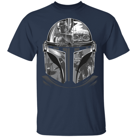 T-Shirts Navy / YXS Helmet Mandalorian Youth T-Shirt