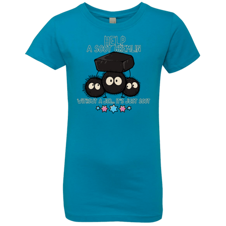T-Shirts Turquoise / YXS HELP A SOOT GREMLIN Girls Premium T-Shirt