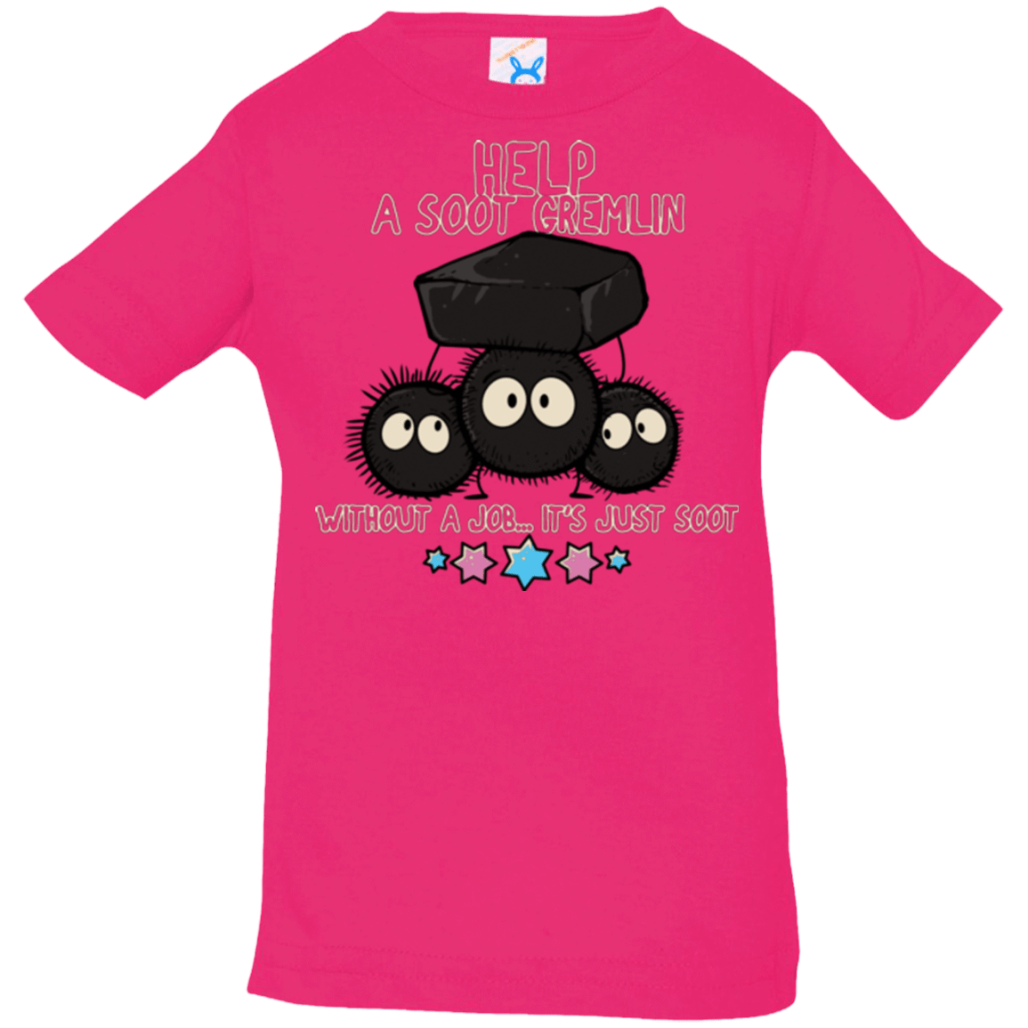 T-Shirts Hot Pink / 6 Months HELP A SOOT GREMLIN Infant Premium T-Shirt