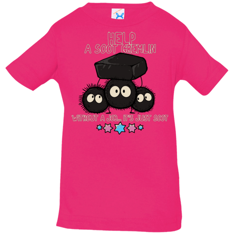 T-Shirts Hot Pink / 6 Months HELP A SOOT GREMLIN Infant Premium T-Shirt
