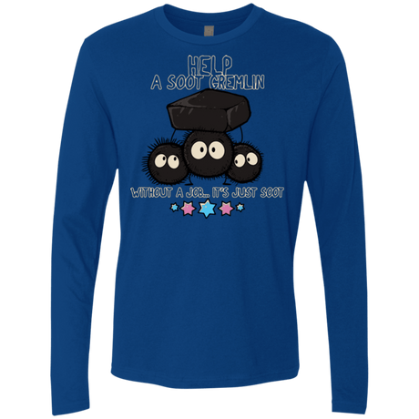 T-Shirts Royal / Small HELP A SOOT GREMLIN Men's Premium Long Sleeve