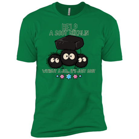 T-Shirts Kelly Green / X-Small HELP A SOOT GREMLIN Men's Premium T-Shirt