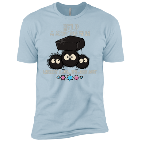 T-Shirts Light Blue / X-Small HELP A SOOT GREMLIN Men's Premium T-Shirt