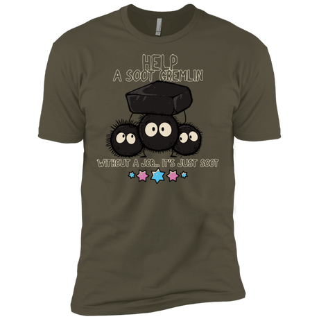 T-Shirts Military Green / X-Small HELP A SOOT GREMLIN Men's Premium T-Shirt