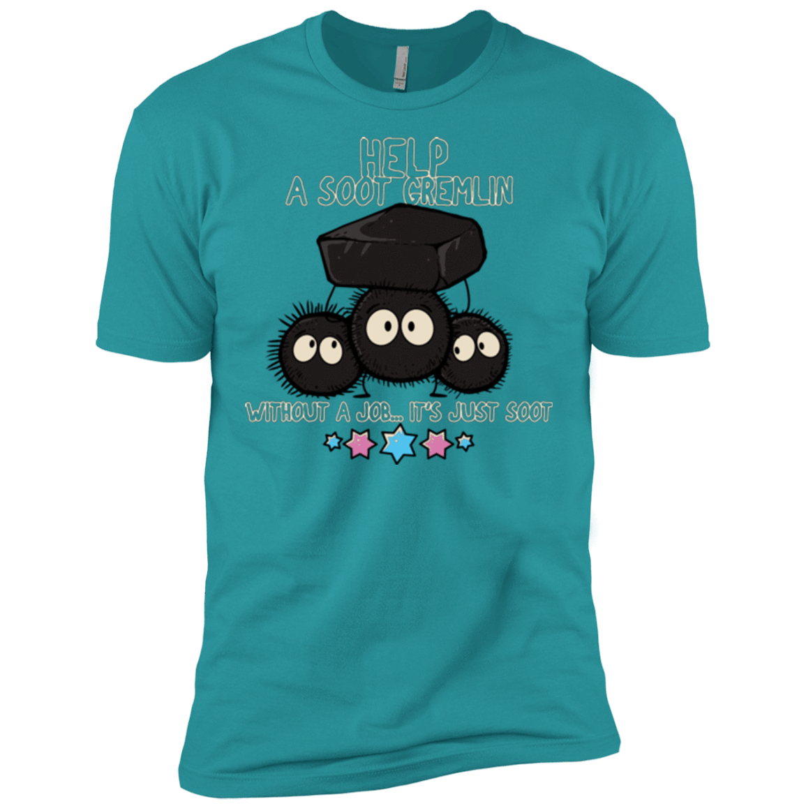 T-Shirts Tahiti Blue / X-Small HELP A SOOT GREMLIN Men's Premium T-Shirt