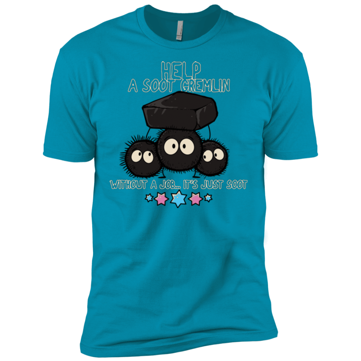 T-Shirts Turquoise / X-Small HELP A SOOT GREMLIN Men's Premium T-Shirt