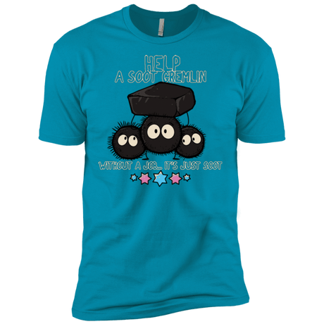T-Shirts Turquoise / X-Small HELP A SOOT GREMLIN Men's Premium T-Shirt