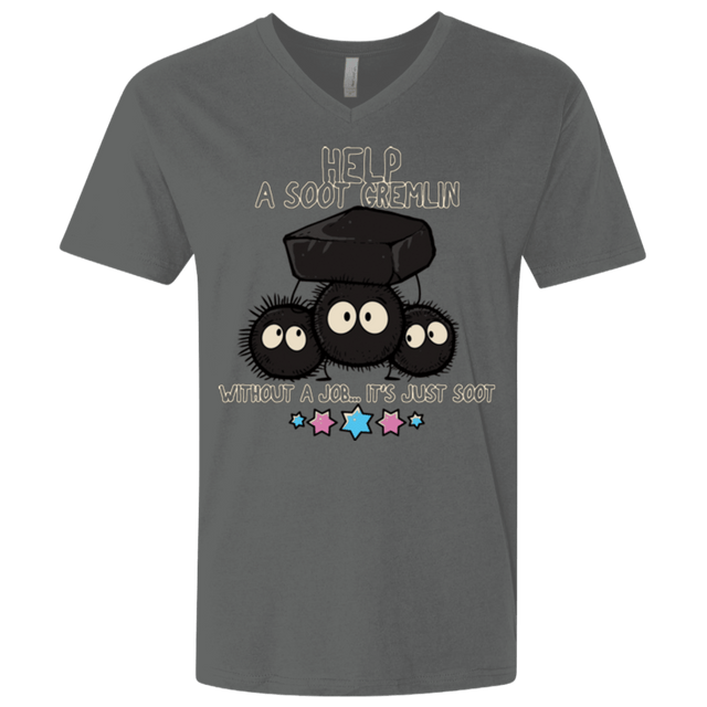 T-Shirts Heavy Metal / X-Small HELP A SOOT GREMLIN Men's Premium V-Neck