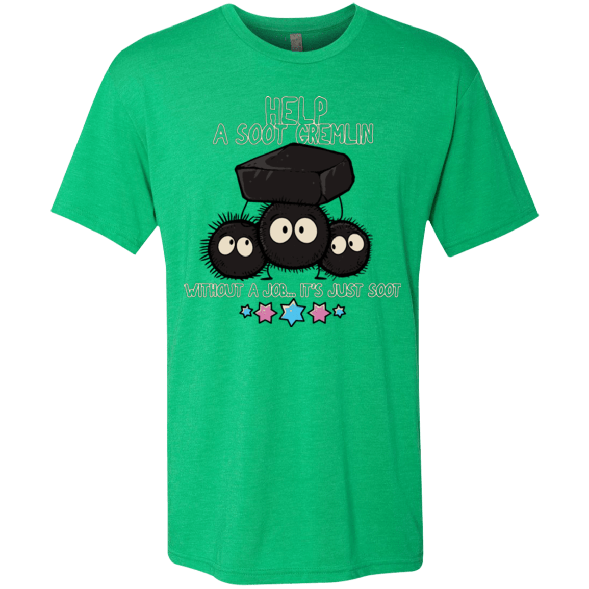 T-Shirts Envy / Small HELP A SOOT GREMLIN Men's Triblend T-Shirt