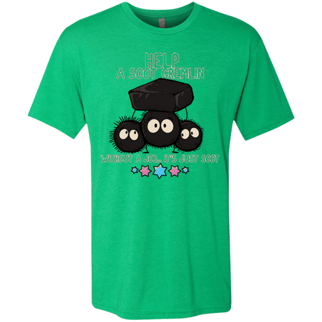 T-Shirts Envy / Small HELP A SOOT GREMLIN Men's Triblend T-Shirt