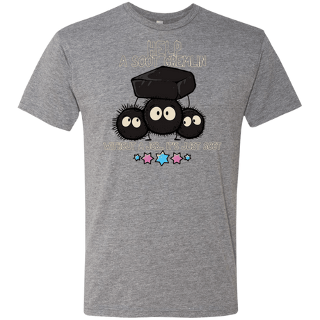 T-Shirts Premium Heather / Small HELP A SOOT GREMLIN Men's Triblend T-Shirt