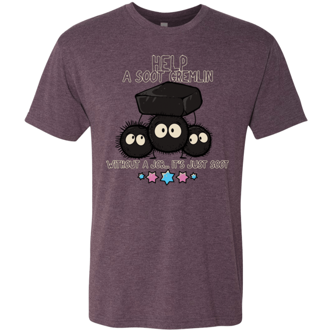 T-Shirts Vintage Purple / Small HELP A SOOT GREMLIN Men's Triblend T-Shirt