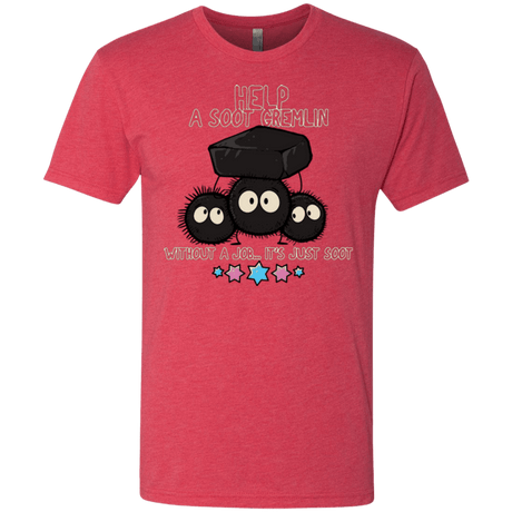 T-Shirts Vintage Red / Small HELP A SOOT GREMLIN Men's Triblend T-Shirt