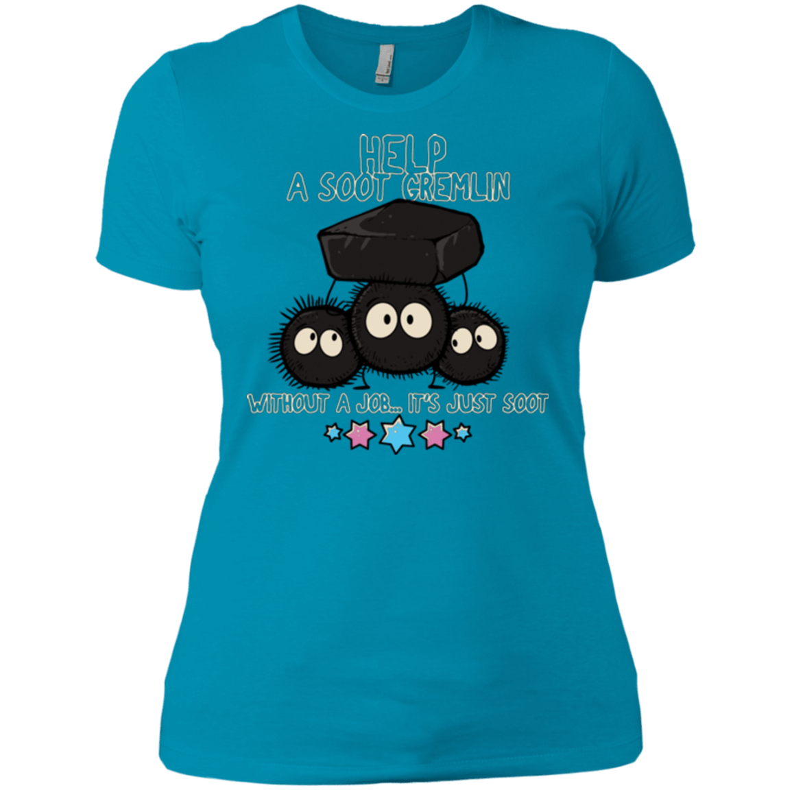 T-Shirts Turquoise / X-Small HELP A SOOT GREMLIN Women's Premium T-Shirt