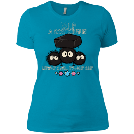 T-Shirts Turquoise / X-Small HELP A SOOT GREMLIN Women's Premium T-Shirt
