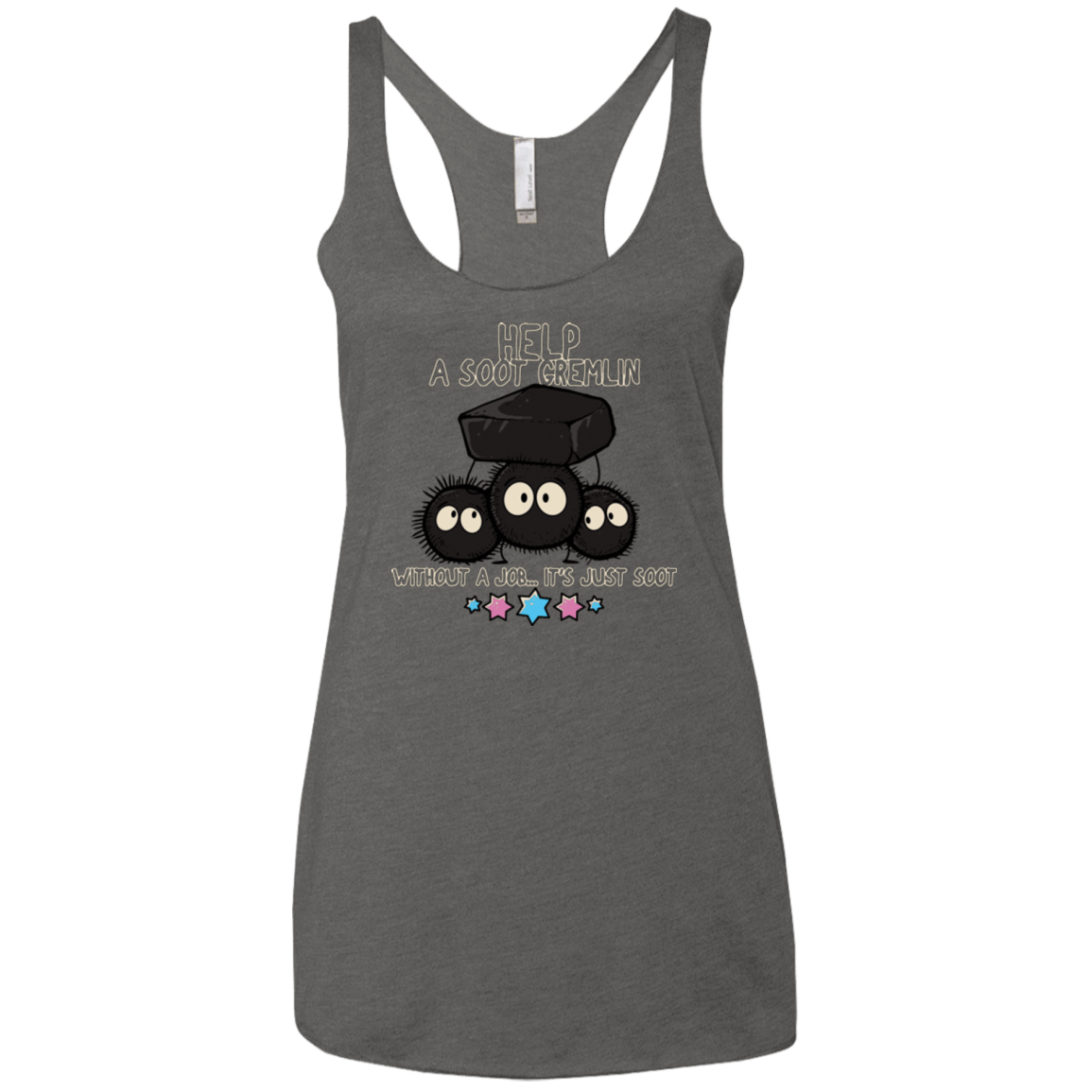 T-Shirts Premium Heather / X-Small HELP A SOOT GREMLIN Women's Triblend Racerback Tank