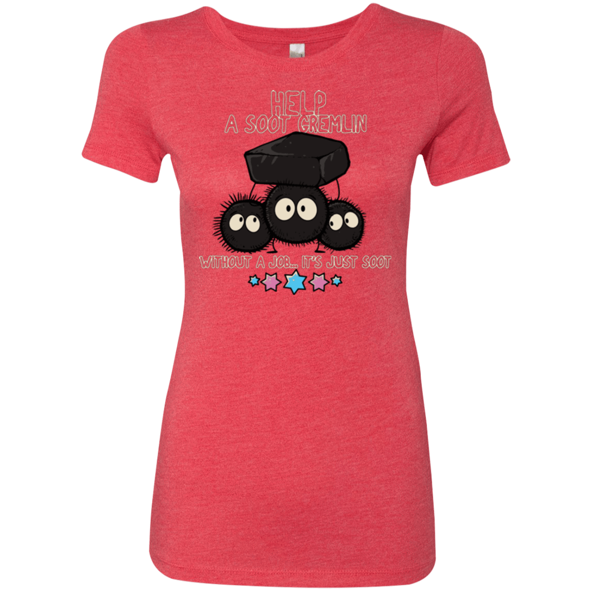 T-Shirts Vintage Red / Small HELP A SOOT GREMLIN Women's Triblend T-Shirt