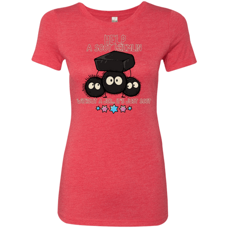 T-Shirts Vintage Red / Small HELP A SOOT GREMLIN Women's Triblend T-Shirt