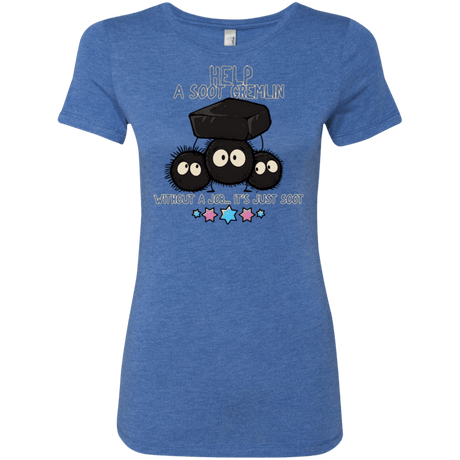 T-Shirts Vintage Royal / Small HELP A SOOT GREMLIN Women's Triblend T-Shirt