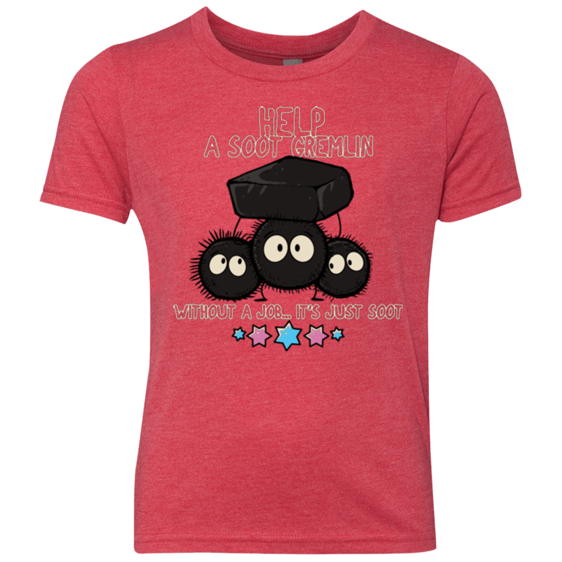 T-Shirts Vintage Red / YXS HELP A SOOT GREMLIN Youth Triblend T-Shirt