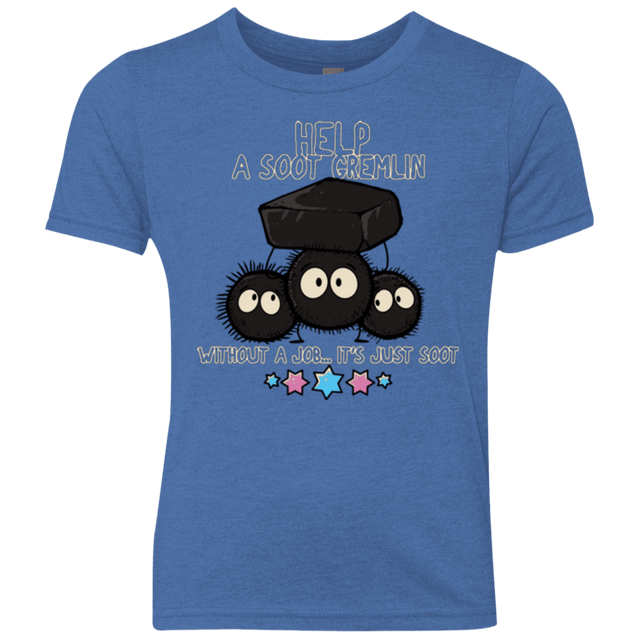 T-Shirts Vintage Royal / YXS HELP A SOOT GREMLIN Youth Triblend T-Shirt