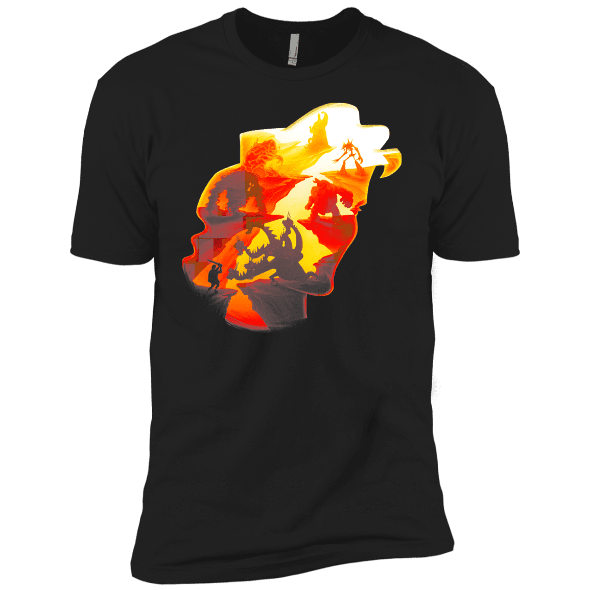 T-Shirts Black / YXS Hercules Silhouette Boys Premium T-Shirt
