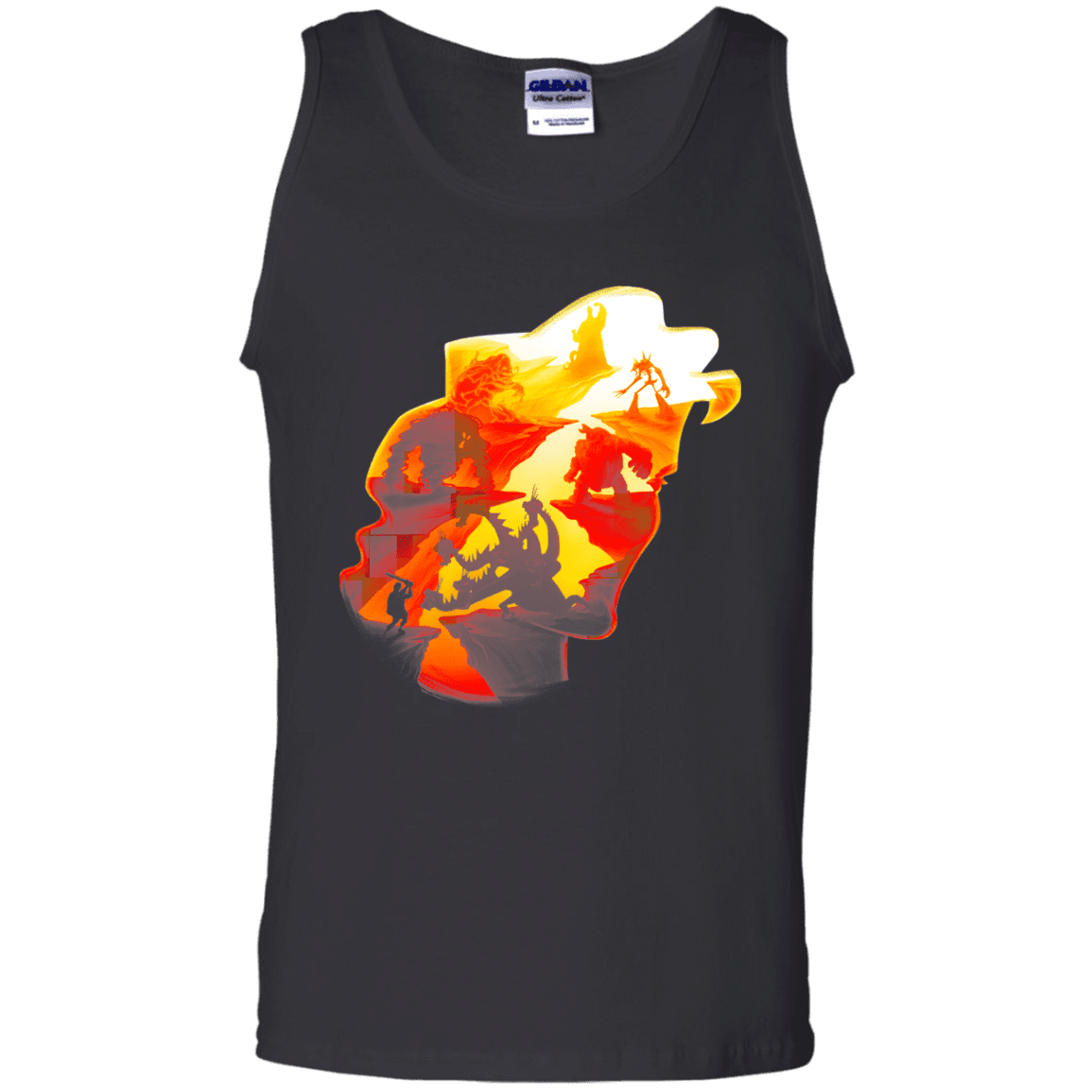 T-Shirts Black / S Hercules Silhouette Men's Tank Top