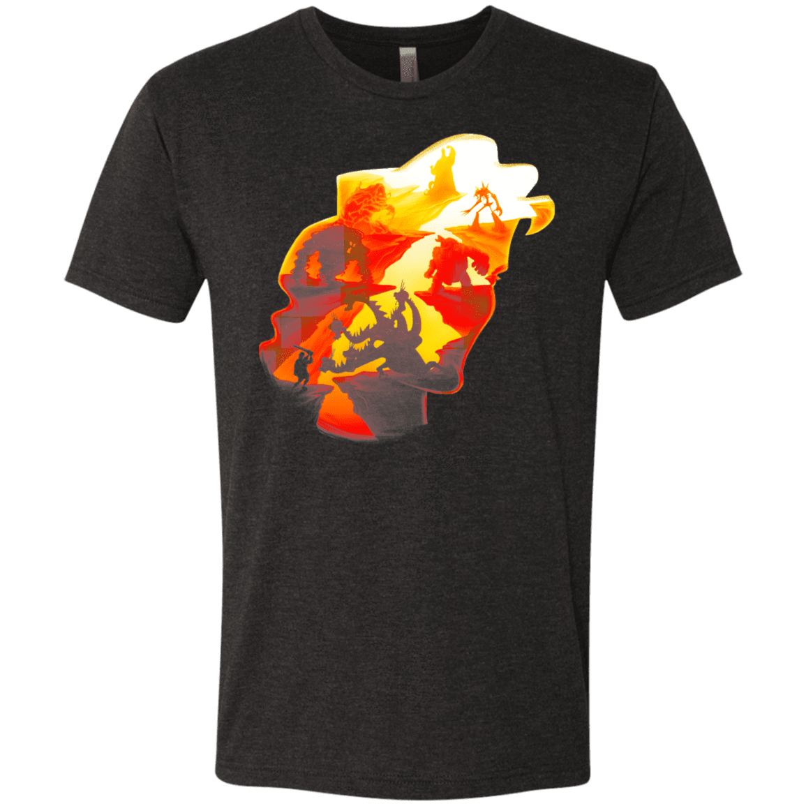 T-Shirts Vintage Black / S Hercules Silhouette Men's Triblend T-Shirt