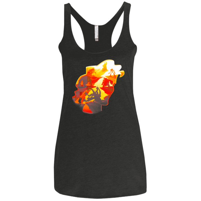 T-Shirts Vintage Black / X-Small Hercules Silhouette Women's Triblend Racerback Tank