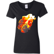 T-Shirts Black / S Hercules Silhouette Women's V-Neck T-Shirt