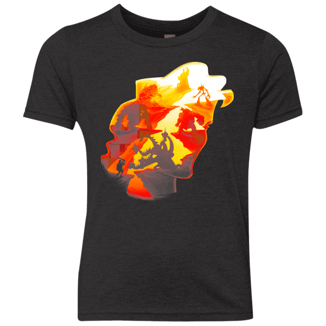 T-Shirts Vintage Black / YXS Hercules Silhouette Youth Triblend T-Shirt