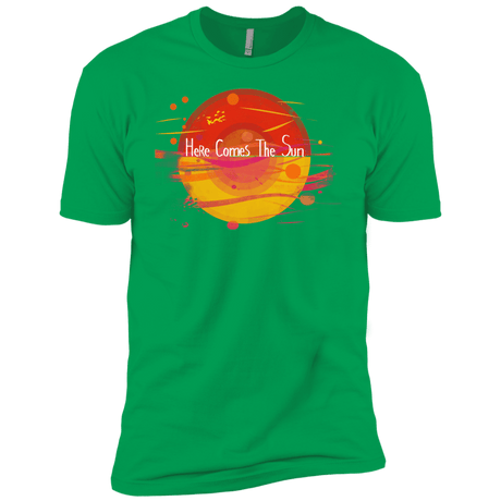 T-Shirts Kelly Green / YXS Here Comes The Sun (1) Boys Premium T-Shirt