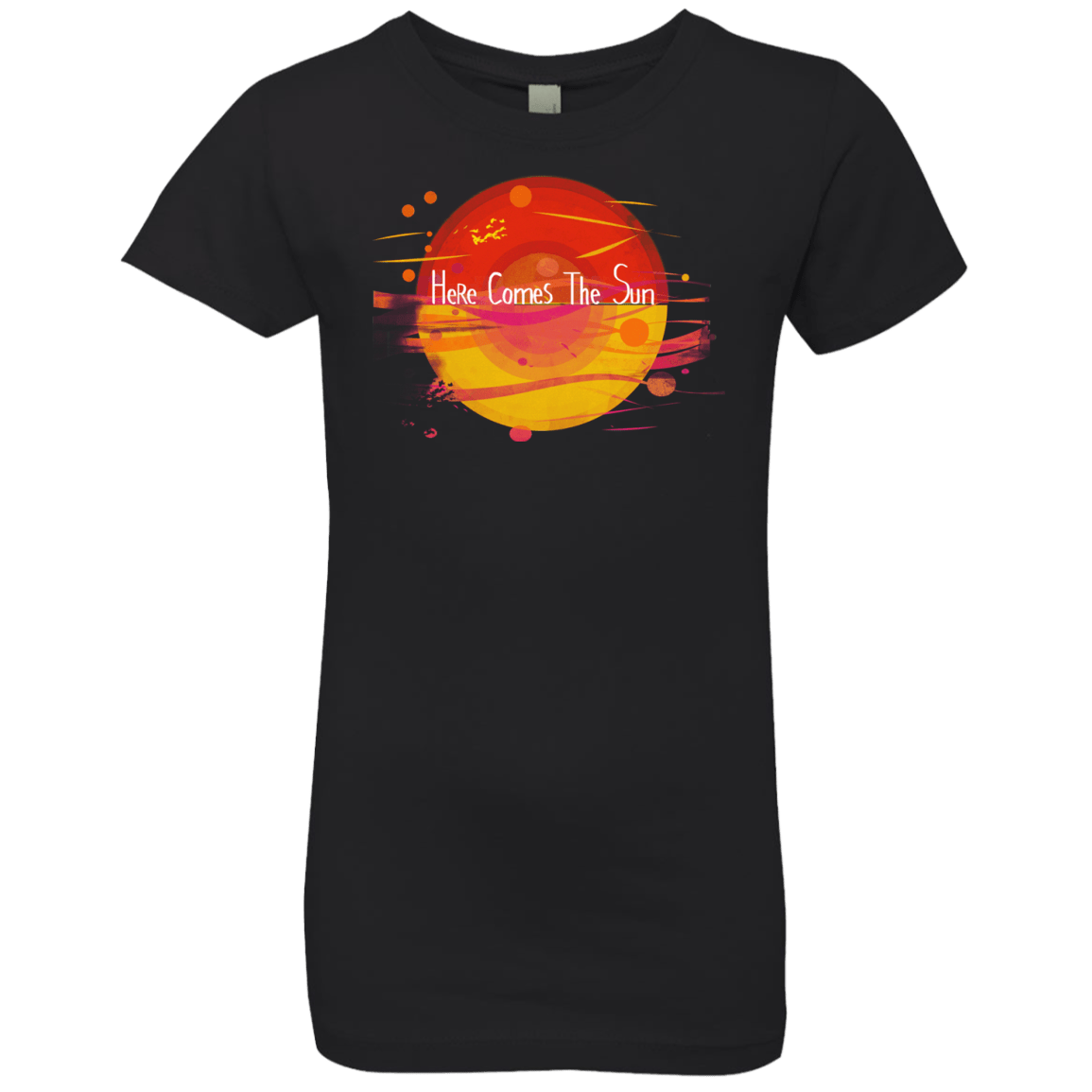 T-Shirts Black / YXS Here Comes The Sun (1) Girls Premium T-Shirt