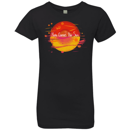 T-Shirts Black / YXS Here Comes The Sun (1) Girls Premium T-Shirt