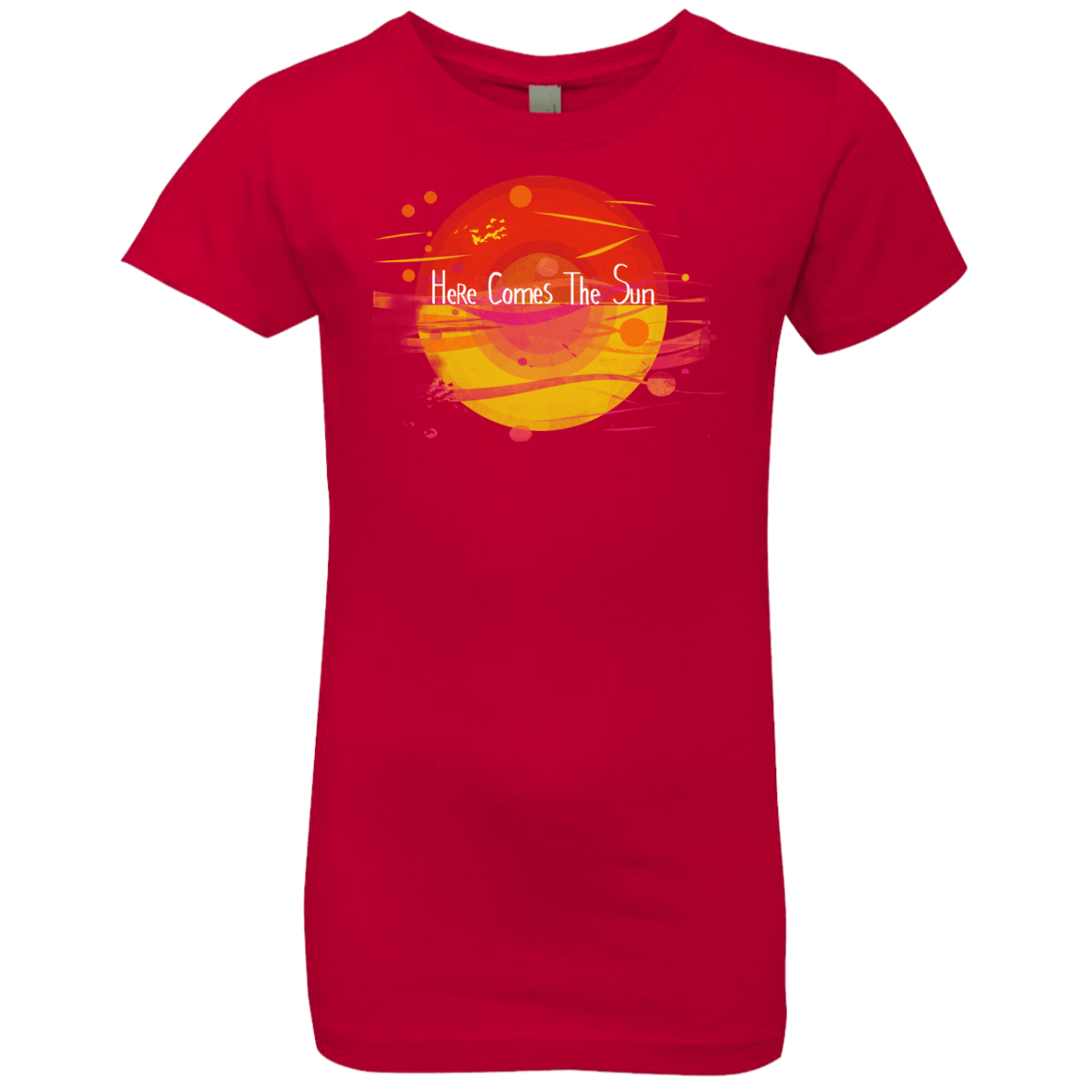 T-Shirts Red / YXS Here Comes The Sun (1) Girls Premium T-Shirt